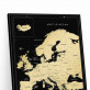 MAPA ZDRAPKA EUROPA Travel Map™ Black Europe